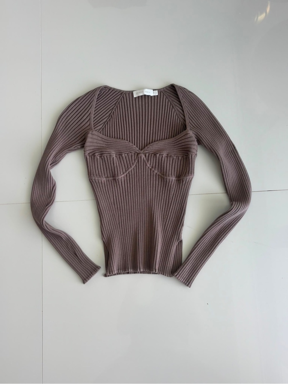 Jonathan Simkhai Ribbed Bustier Top
Size M